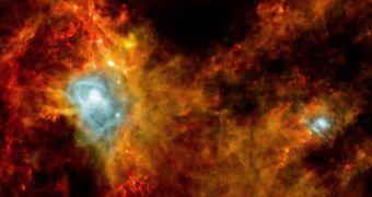 Image showing the insides of the Eagle Nebula