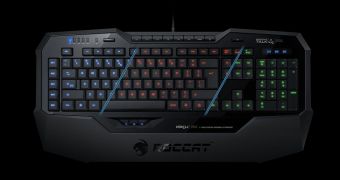 High-End Gaming Keyboard from Roccat Lights Up like Christmas Lights