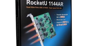 RocketU 1144AR USB 3.0 adpter with RAID support