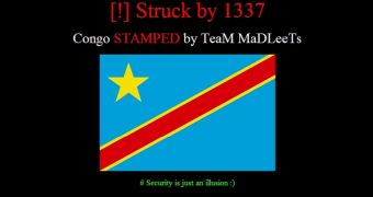 Congolese NIC hacked by TeaM MaDLeeTs