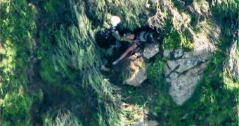 Kyndall Jack is rescued in Trabuco Canyon