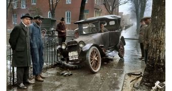Auto Wreck in Washington DC 1921