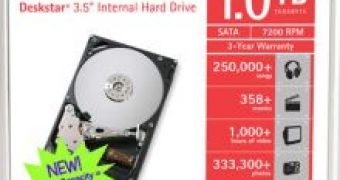 Hitachi Announces the First 1TB Hard Drive