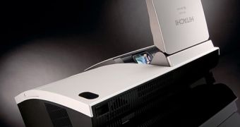 The Hitachi CP-A100 3LCD projector