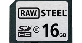 The Hoodman Raw Steel SD card