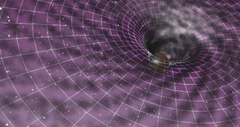 Black holes will swallow dark matter at a rate which depends on their mass and on the amount of dark matter around it