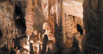 Stalactites in the Postojna cave