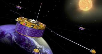 The Cluster satellites in orbit