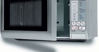 Image of a typical microwave oven