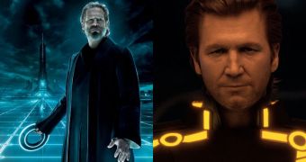 Jeff Bridges plays double role in “Tron: Legacy,” the younger one having been made possible thanks to special Disney technology