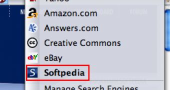The Softpedia search engine