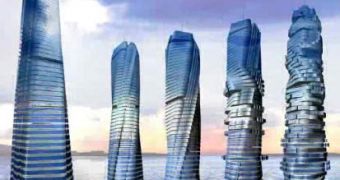 Buildings based on Dynamic Architecture would use wind power to generate movement.
