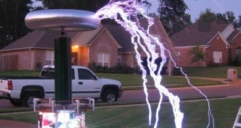 Tesla coil designs can be used to create long electrical discharges