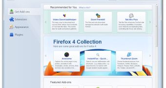 The new add-on manager in Firefox 4
