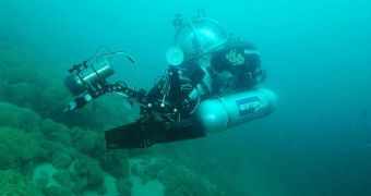 DeepWorker single-person submersibles are being used by PLRP scientists to map and sample the microbialites in Canada's Pavilion Lake