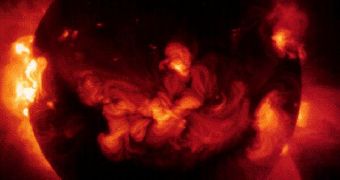 This picture of the Sun, from January 24th, 1992, shows the star in X-ray wavelengths