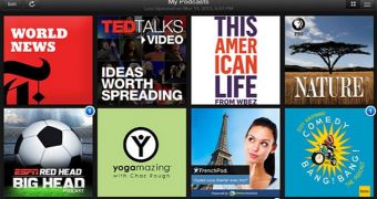 Podcasts iPad UI