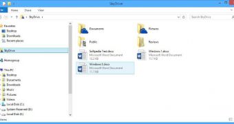 SkyDrive integration is turned on by default in Windows 8.1 Preview