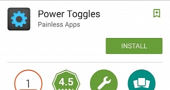 Power Toggles in Google Play Store