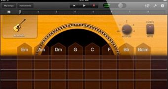 GarageBand iPad interface