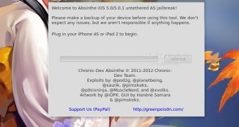 Absinthe jailbreak tool on Ubuntu