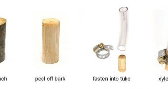 A basic instruction sheet on how to assemble xylem filters