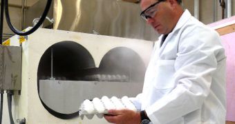 Kevin Keener developed a rapid egg cooling system that uses circulated carbon dioxide to create a thin layer of ice inside an egg's shell