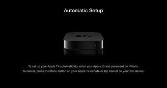 Apple TV automatic setup screenshot