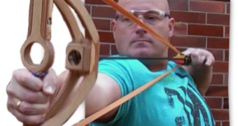 Joerg Sprave builds custom hammers and slingshots