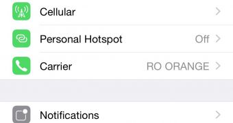 iOS 8 settings