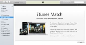 Subscribing to iTunes Match
