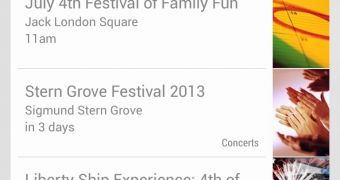 Nearby events in Google Now