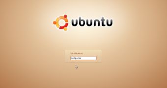 Ubuntu login screen