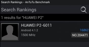 Huawei Ascend P2 in AnTuTu