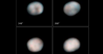 The NASA Hubble Space Telescope snapped these images of the asteroid Vesta in preparation for the Dawn spacecraft's visit in 2011