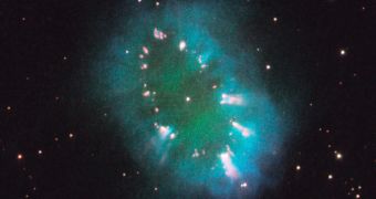 The Necklace Nebula is located 15,000 light-years away in the constellation Sagitta