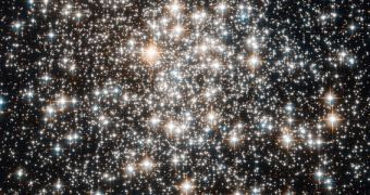 This is Hubble's latest view of the globular star cluster Messier 107