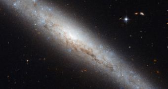 This is Hubble's latest image of the spiral galaxy NGC 4183