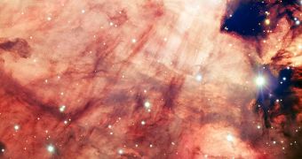 This image of the Omega Nebula (Messier 17), captured by ESO's Very Large Telescope (VLT), is one of the sharpest of this object ever taken from the ground