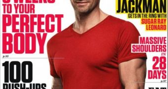 Hugh Jackman shows off his impressive pecs on Men’s Fitness cover