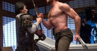 Hugh Jackman in character on the set of “The Wolverine,” for which he had to gain 25 pounds (11.3 kg) in 12 weeks