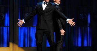 Hugh Jackman and Neil Patrick Harris duke it out for best host ever at the Tony Awards 2011
