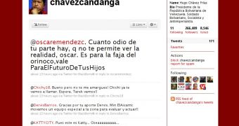 Hugo Chavez's Twitter account