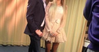 Valeria Lukyanova and Justin Jedlica as Barbie and Ken at NYC photo shoot