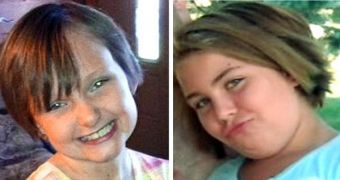 The bodies of cousins Elizabeth Collins, 8, left, and Lyric Cook-Morrissey, 10, have been found in the woods