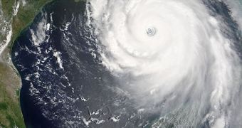 Hurricane Katrina, as seen from space
