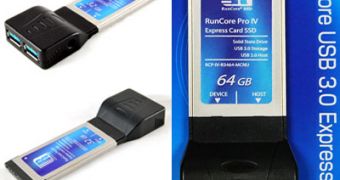 The RunCore USB 3.0 ExpressCard