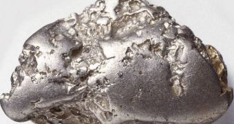 Raw platinum ore, the catalyst in the hydrogen production process