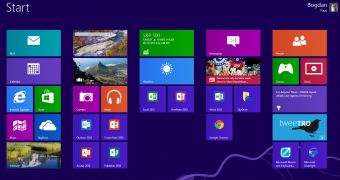 The Start Screen replaces the Start Menu in Windows 8
