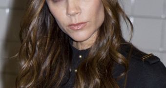 Victoria Beckham, looking particularly pale and drawn at London Fashion Week
